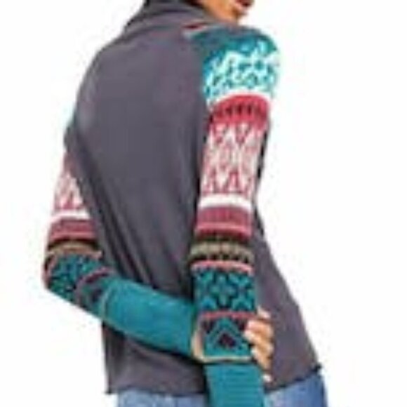 Free People Prism Fair Isle Sweater, Choose Sz/Color - Picture 3 of 3